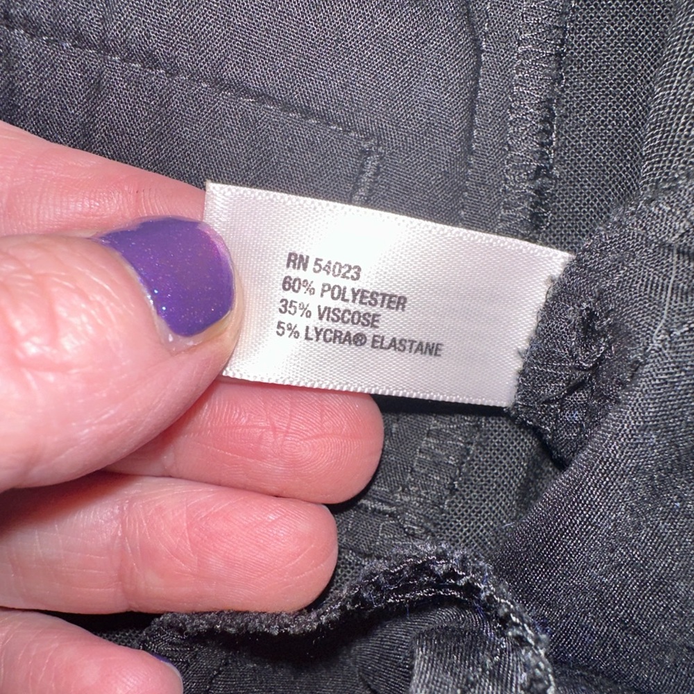 Gap Classic Black Wide-Leg Women’s Pants - Picture 8 of 9